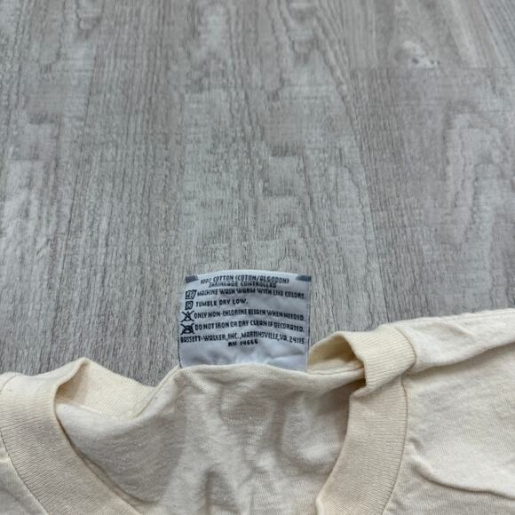 Vintage EL Club Espanol Shirt Men's 2XL XXL Cream 90s USA Made 1996 Graphic - Picture 5 of 7